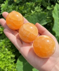 Orange Calcite Sphere