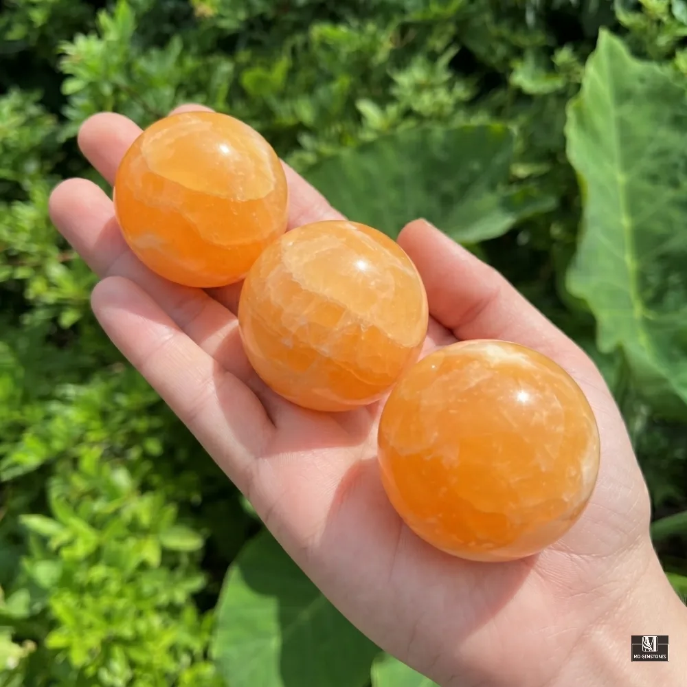 Orange Calcite Sphere