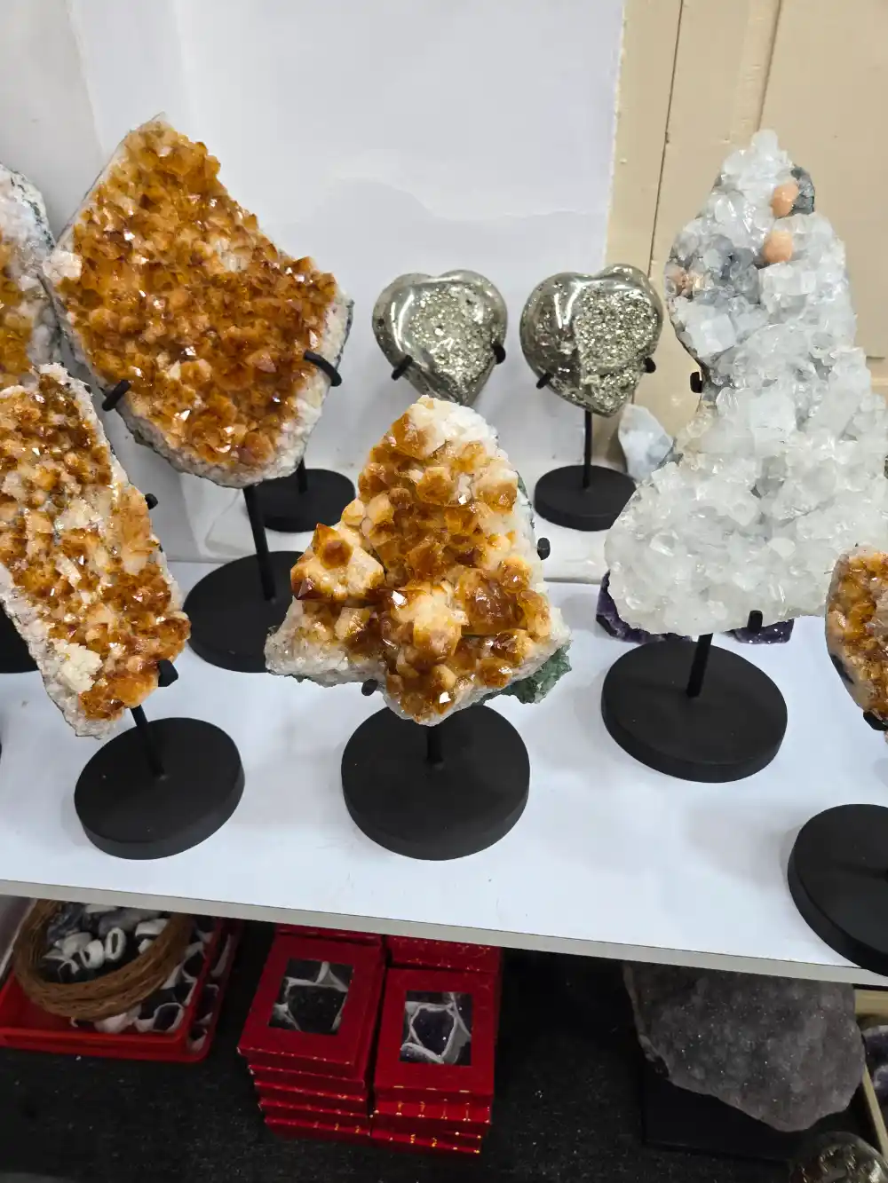High Quality Citrine Cluster with Stand - Image 3