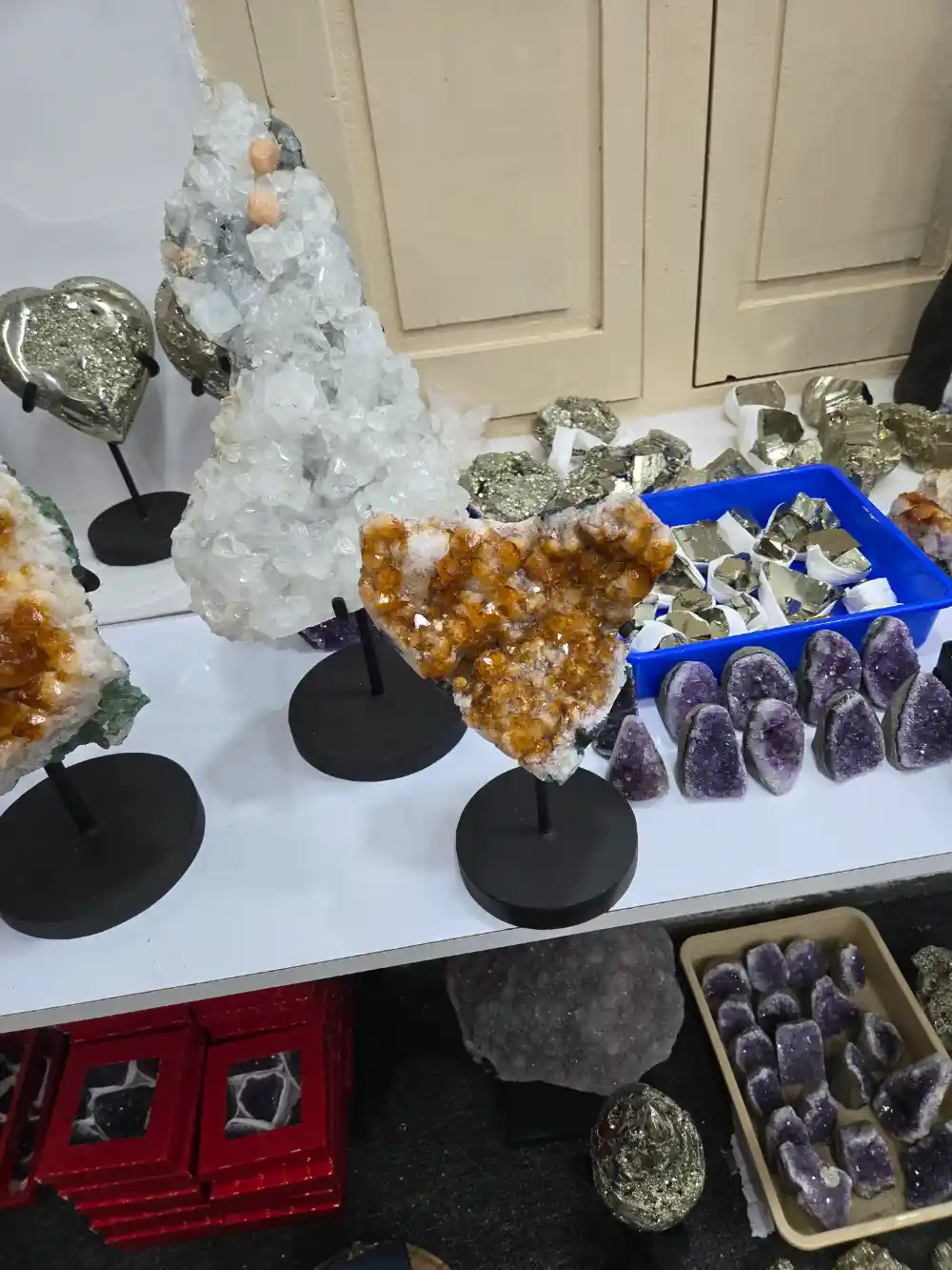 High Quality Citrine Cluster with Stand - Image 2